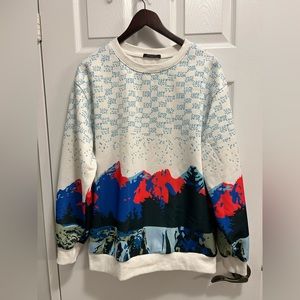 Louis Vuitton mountain crewneck sweater size XL